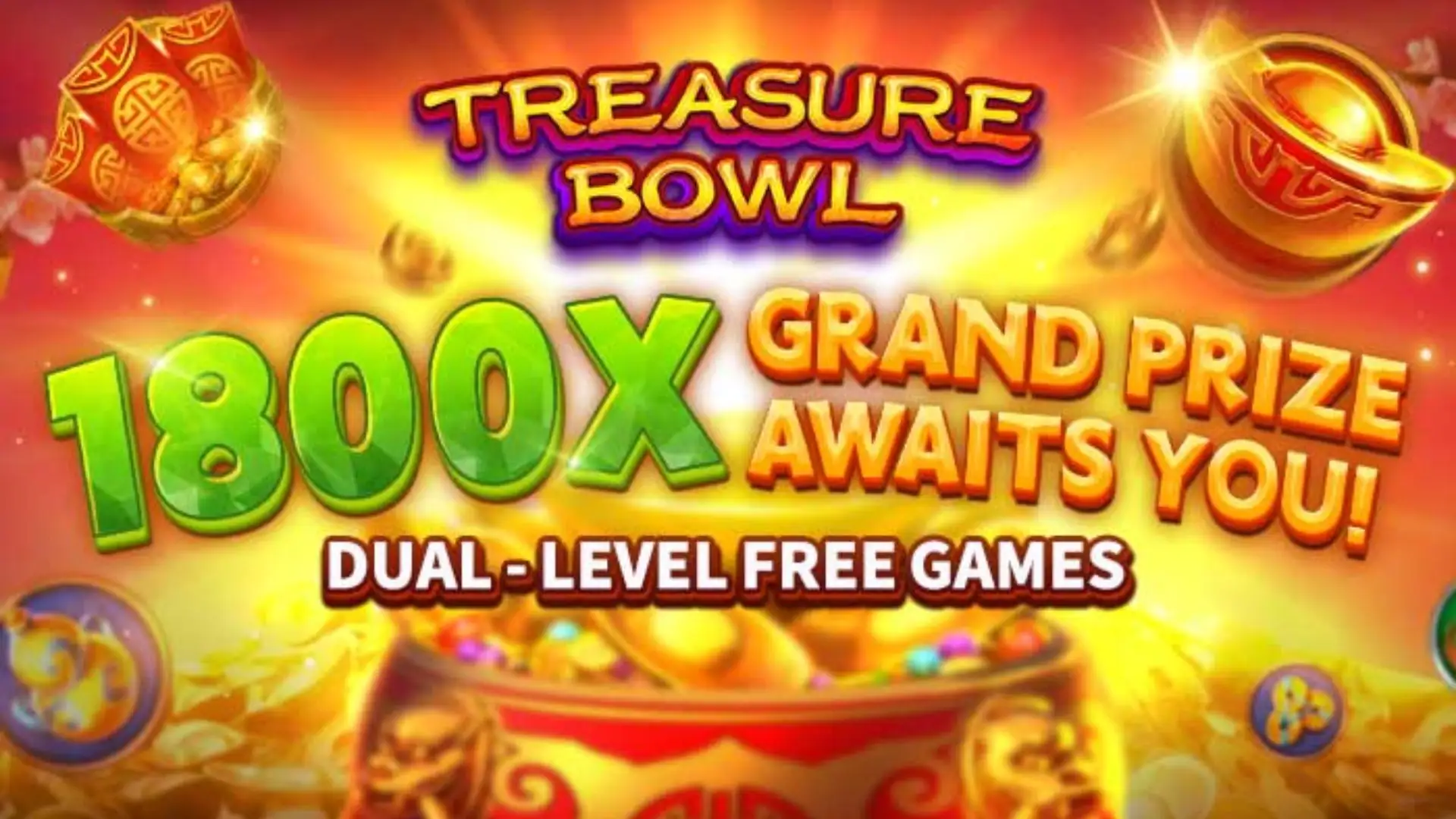 Multiplicadores Treasure Bowl rumpg - 7777x Máximo com Tigela Dourada